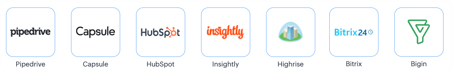 Migrate to Yukon CRM from Pipedrive, Capsule, HubSpot, Insightly, Highrise, Bitrix, and Bigin