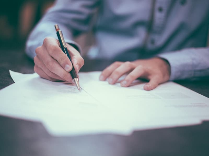 IT professional reviewing business continuity documentation