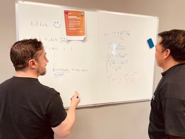 ETG team working with logistics company