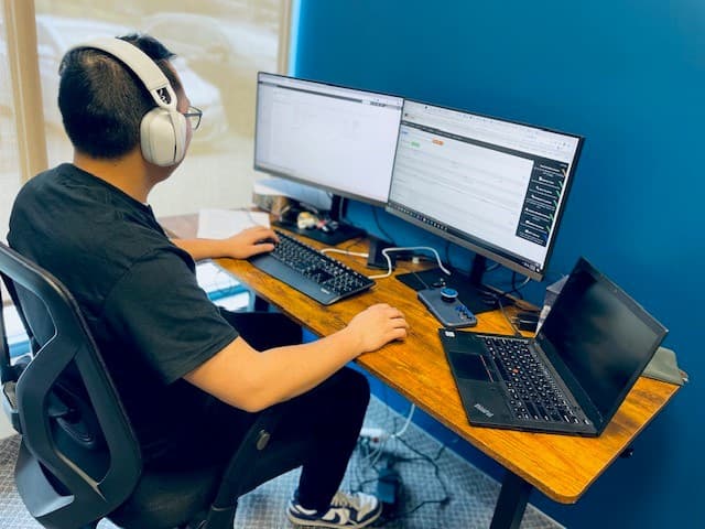 ETG technician actively managing client systems