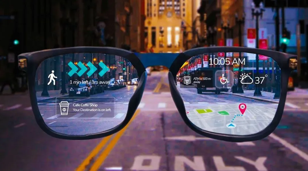 Smart glasses recording video in a workplace environment
